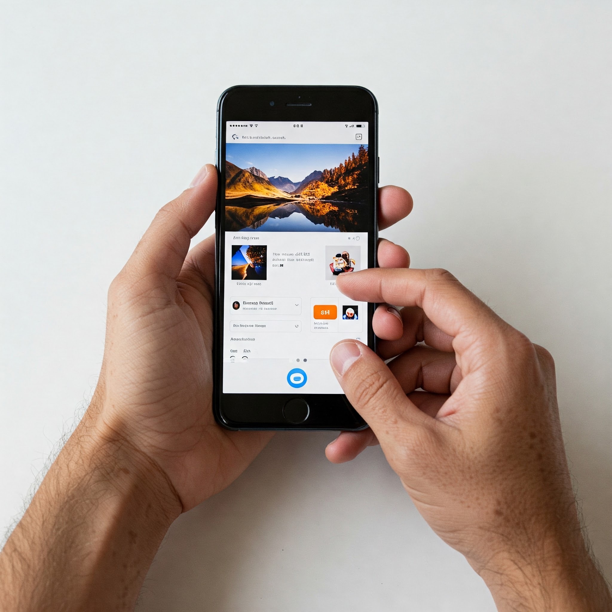 photo of Smartphone Social Media Feed